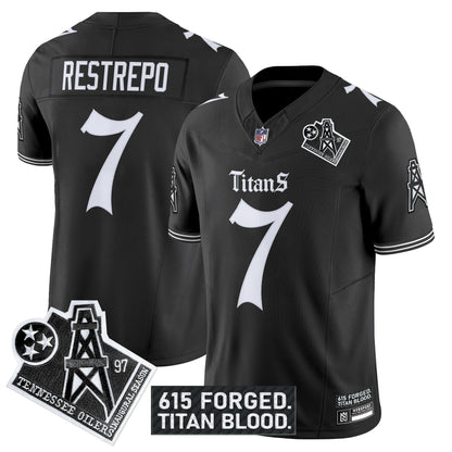 Men's Tennessee Titans 'Titan Gothic Shadows Drop' Vapor Limited Jersey - All Stitched