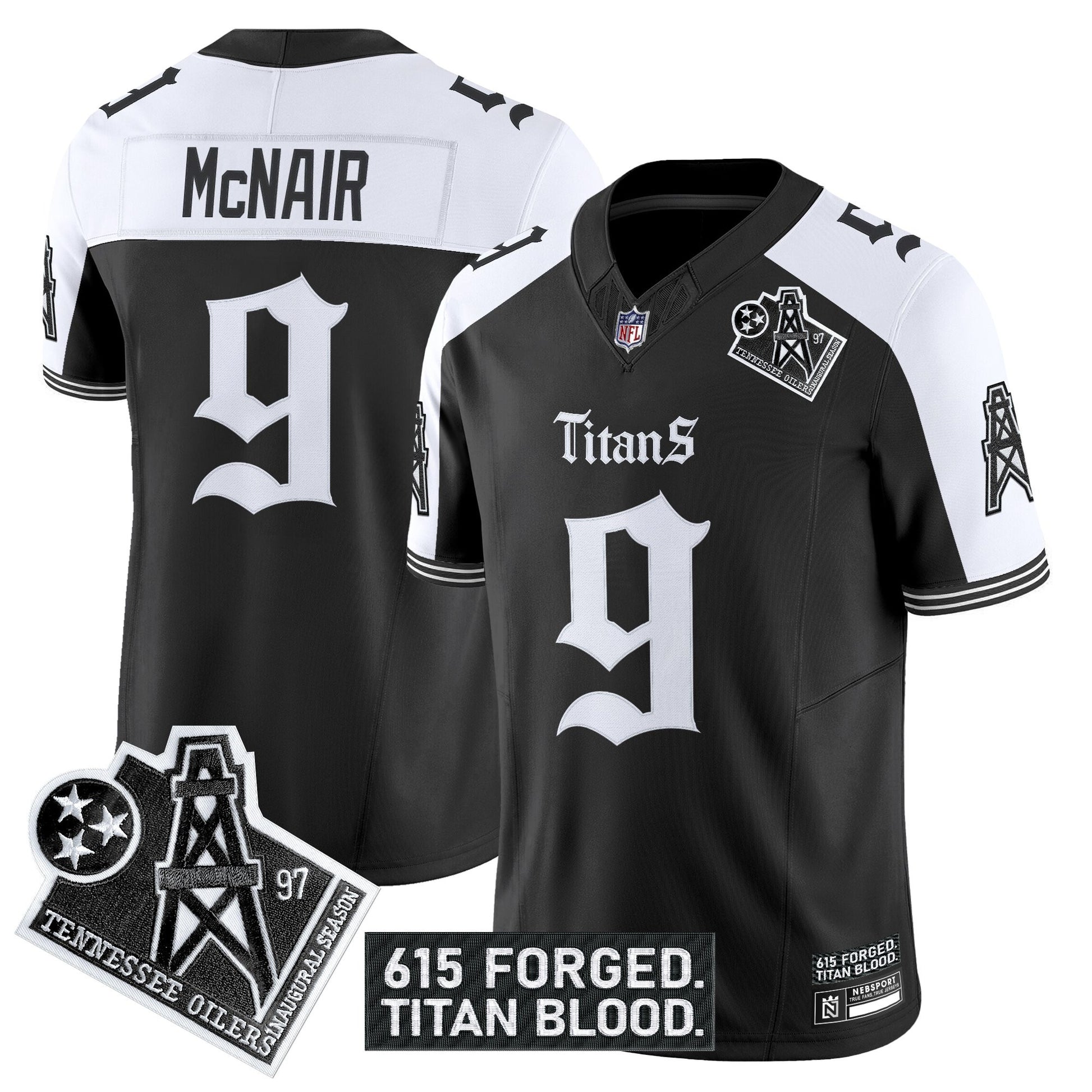 Men's Tennessee Titans 'Titan Gothic Shadows Drop' Vapor Limited Jersey - All Stitched