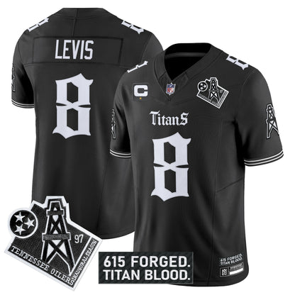 Men's Tennessee Titans 'Titan Gothic Shadows Drop' Vapor Limited Jersey - All Stitched