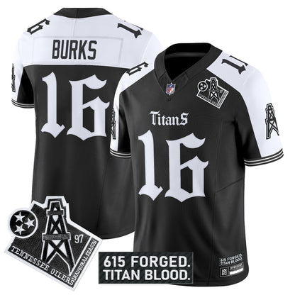 Men's Tennessee Titans 'Titan Gothic Shadows Drop' Vapor Limited Jersey - All Stitched
