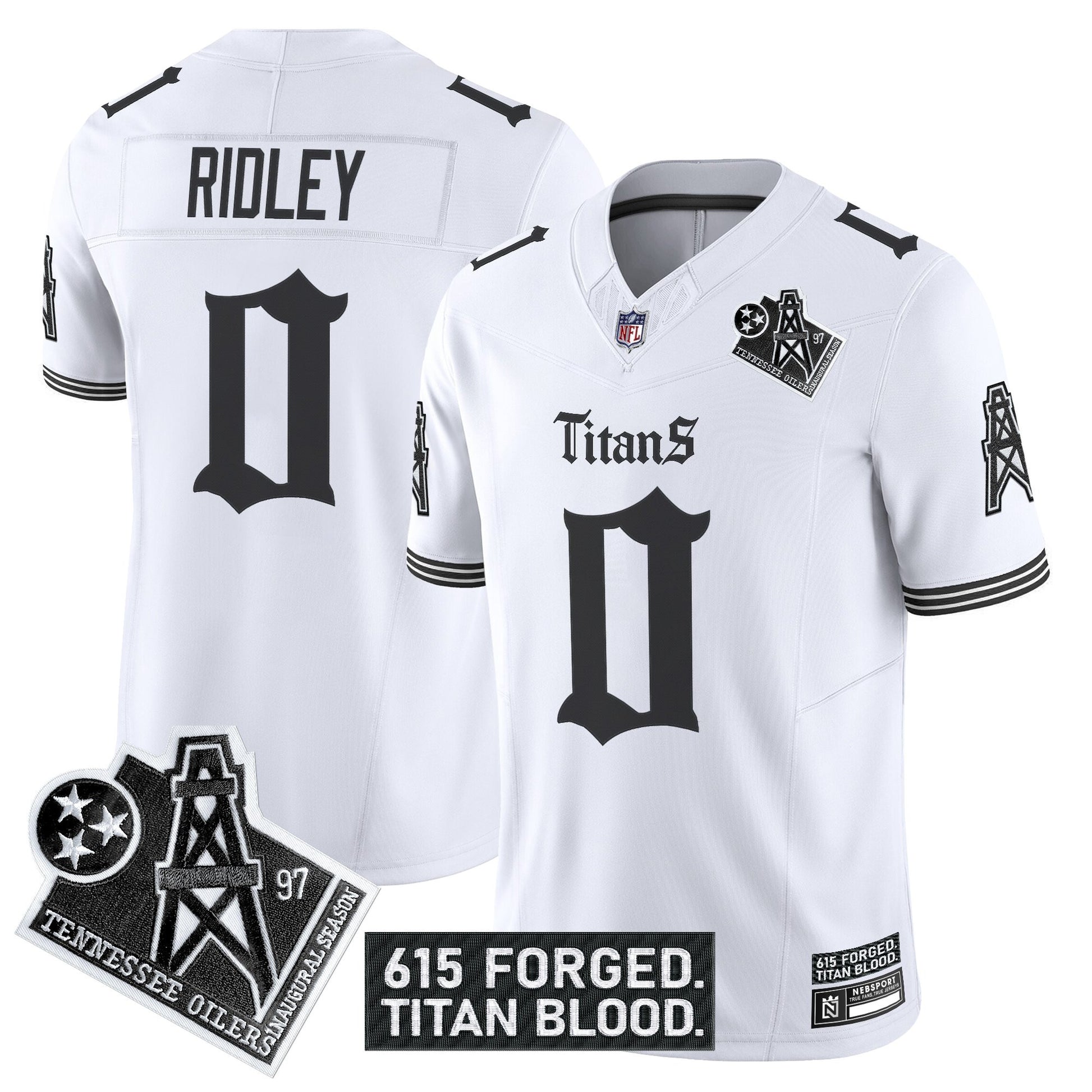 Men's Tennessee Titans 'Titan Gothic Shadows Drop' Vapor Limited Jersey - All Stitched