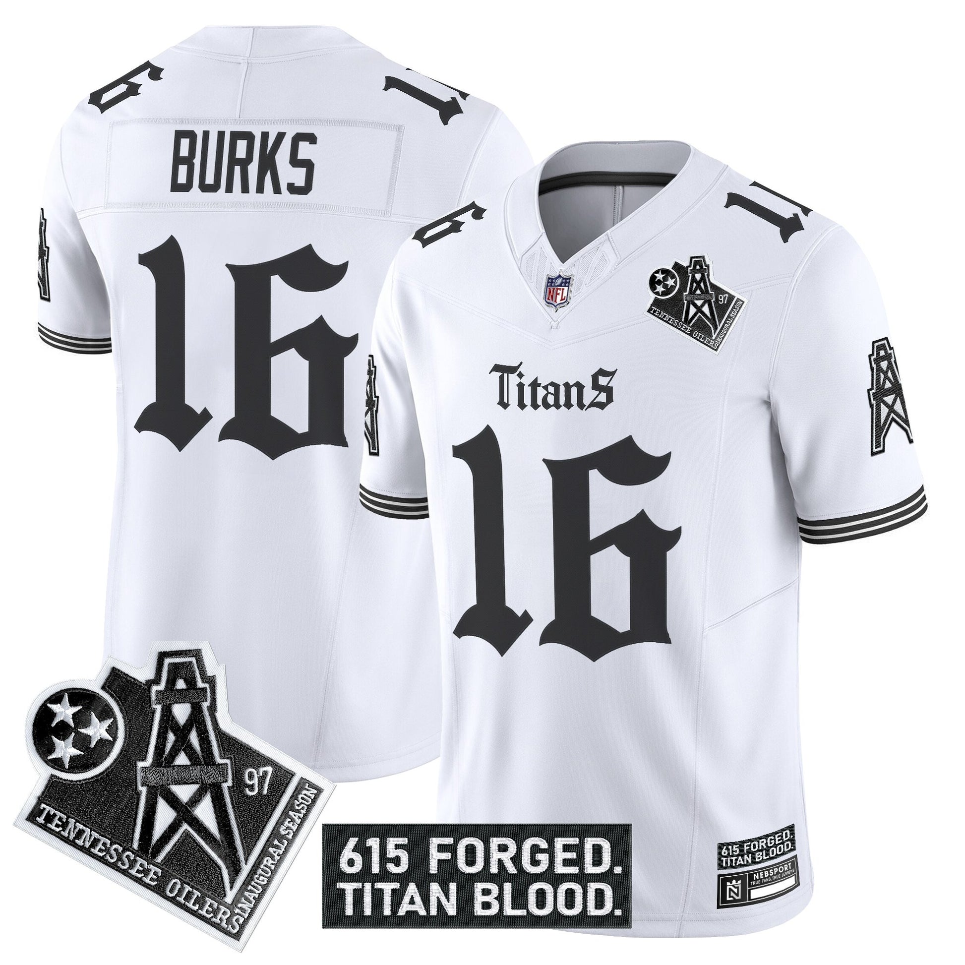 Men's Tennessee Titans 'Titan Gothic Shadows Drop' Vapor Limited Jersey - All Stitched