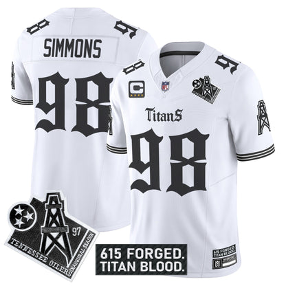 Men's Tennessee Titans 'Titan Gothic Shadows Drop' Vapor Limited Jersey - All Stitched