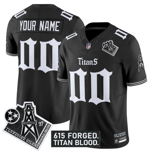 Tennessee Titans 'Titan Gothic Shadows Drop' Vapor Limited Custom Jersey - All Stitched