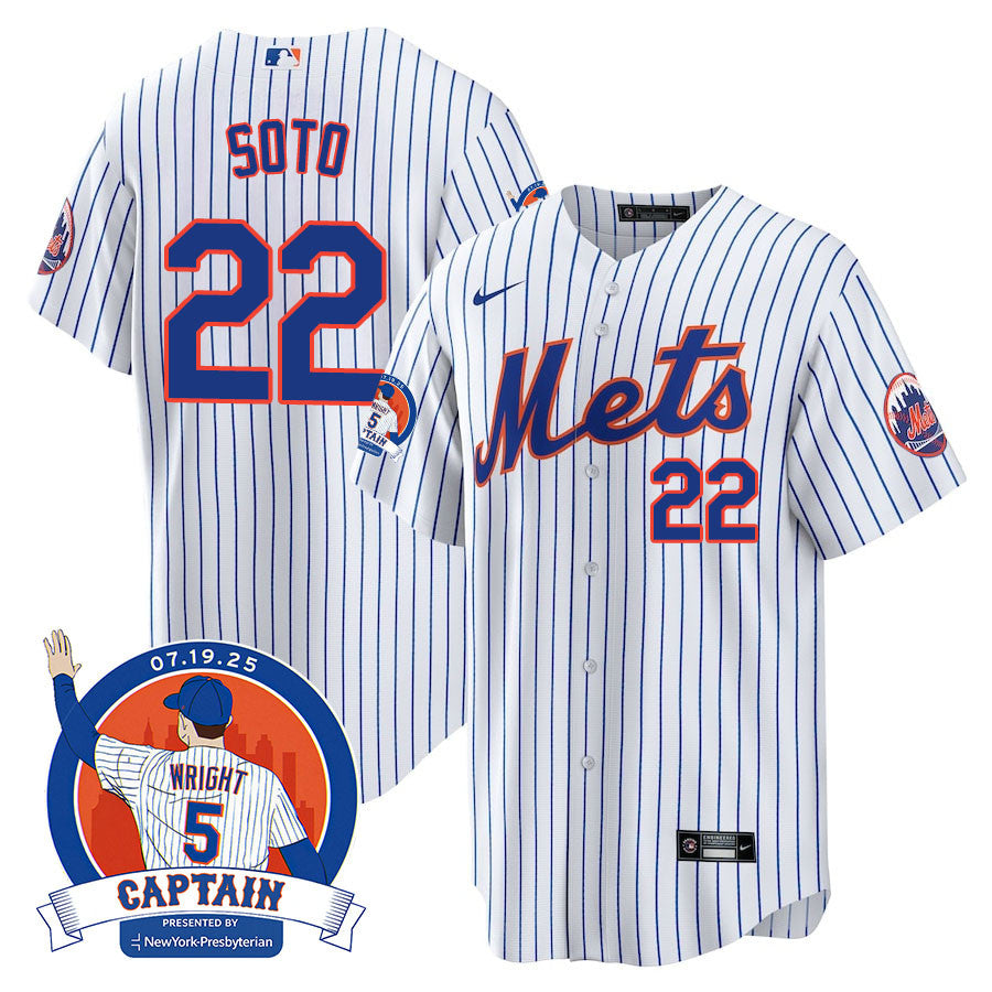New York Mets David Wright "Mets Legend" Jersey - All Stitched