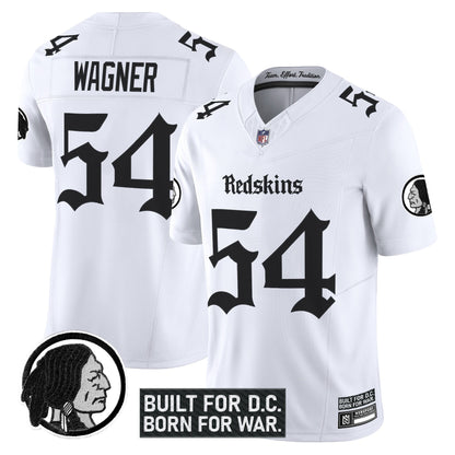 Men's Washington Redskins 'Gothic Capital Edition' Vapor Limited Jersey V2 - All Stitched