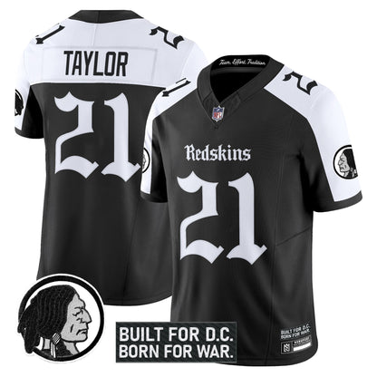 Men's Washington Redskins 'Gothic Capital Edition' Vapor Limited Jersey V2 - All Stitched