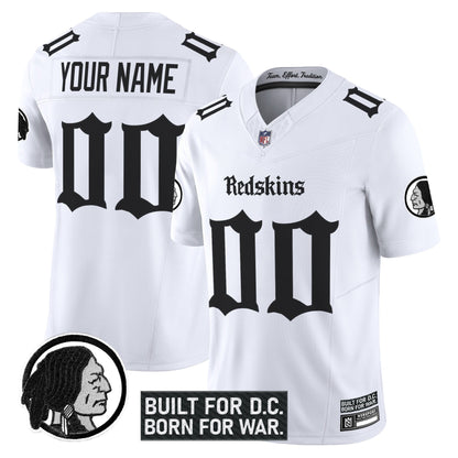 Washington Redskins 'Gothic Capital Edition' Vapor Limited Custom Jersey V2 - All Stitched