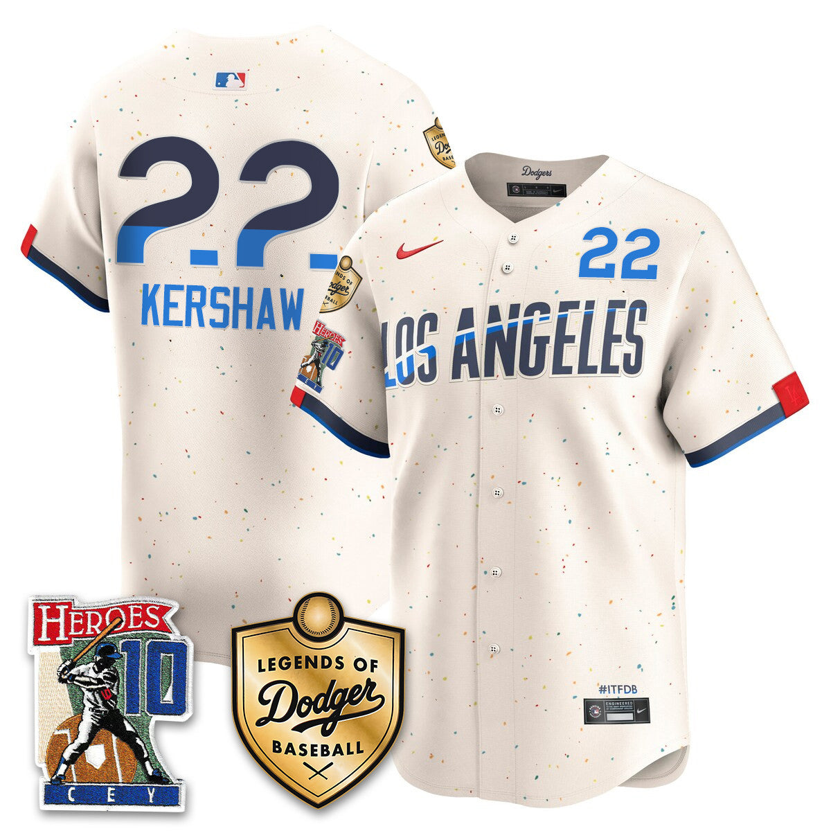 Men's Dodgers Ron Cey "Legends Of Dodgers Baseball" Jersey - All Stitched