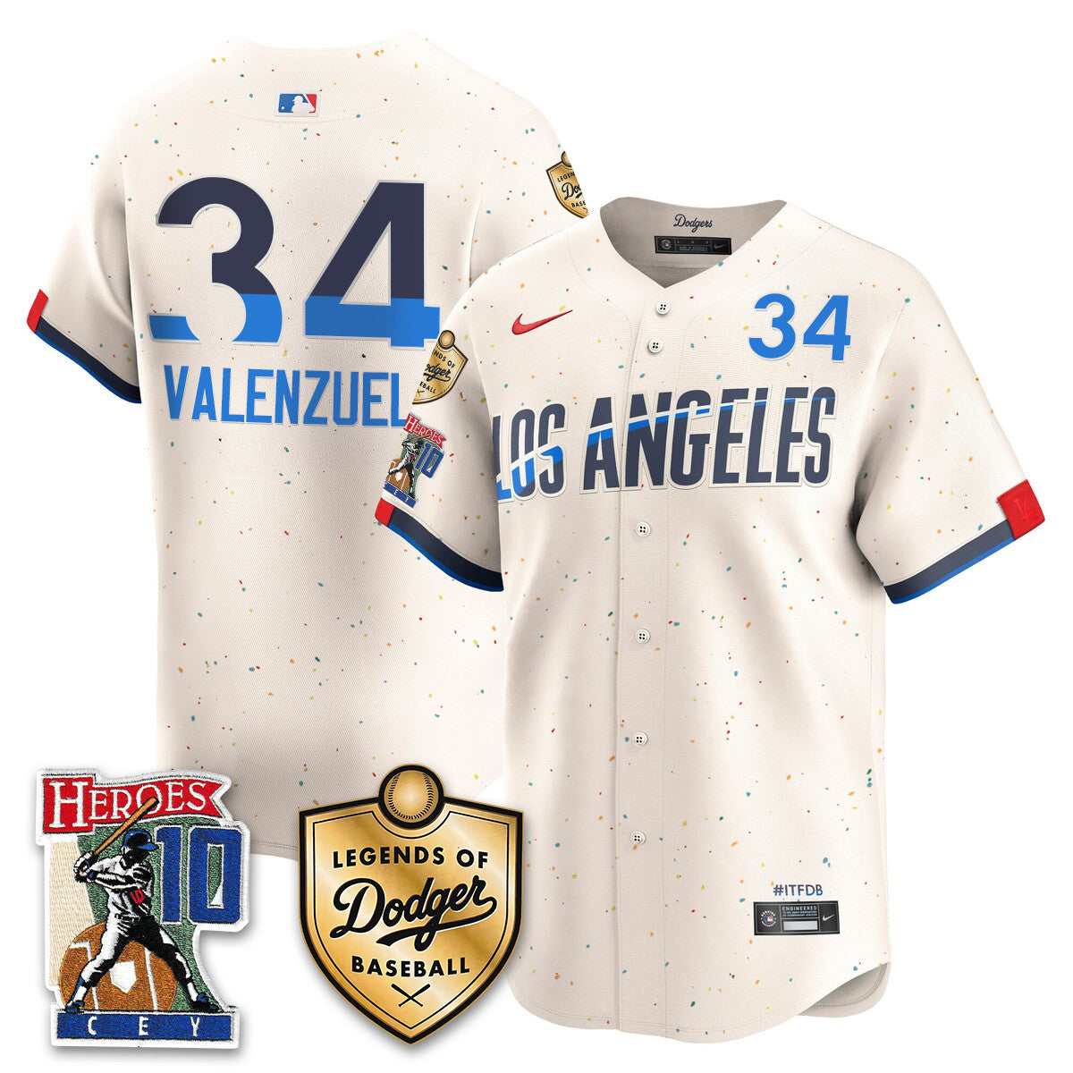 Men's Dodgers Ron Cey "Legends Of Dodgers Baseball" Jersey - All Stitched