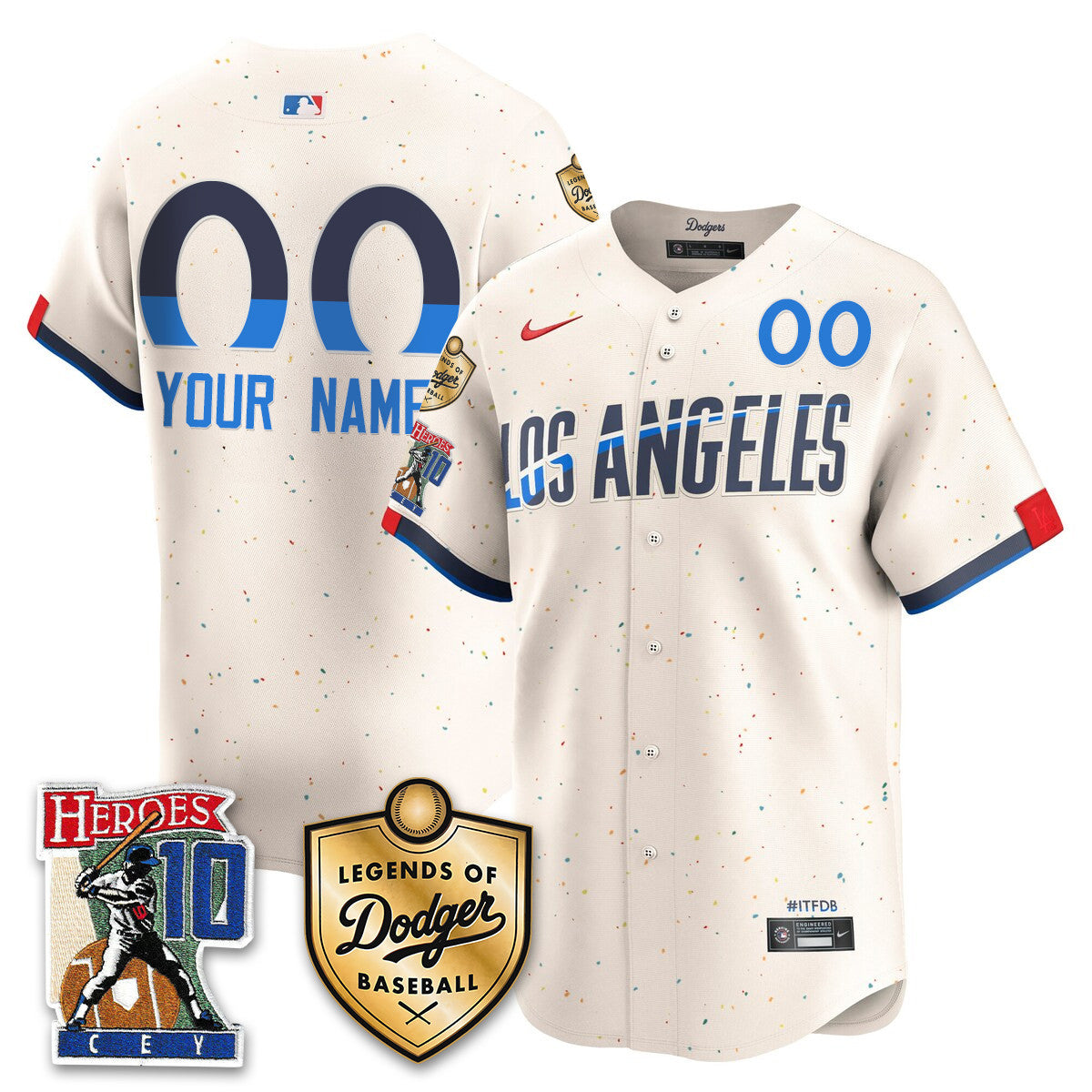 Men's Dodgers Ron Cey "Legends Of Dodgers Baseball" Jersey - All Stitched