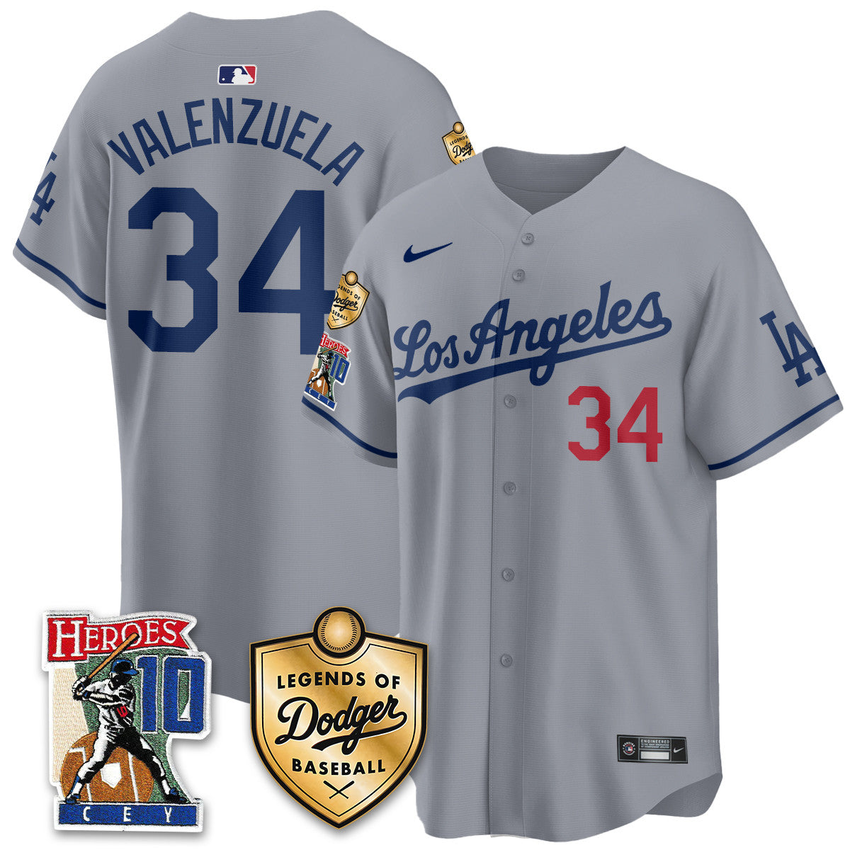 Men's Dodgers Ron Cey "Legends Of Dodgers Baseball" Jersey - All Stitched