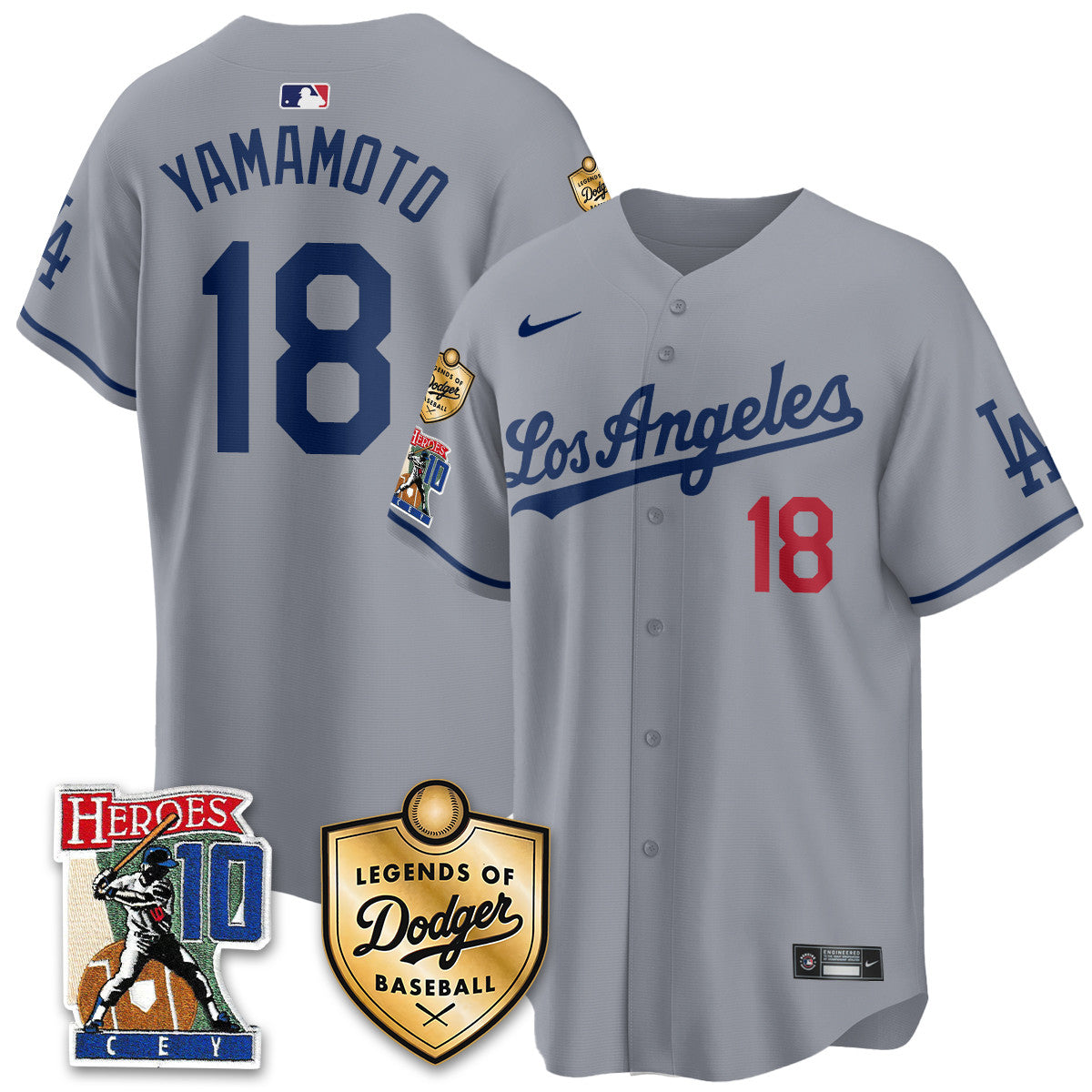 Men's Dodgers Ron Cey "Legends Of Dodgers Baseball" Jersey - All Stitched
