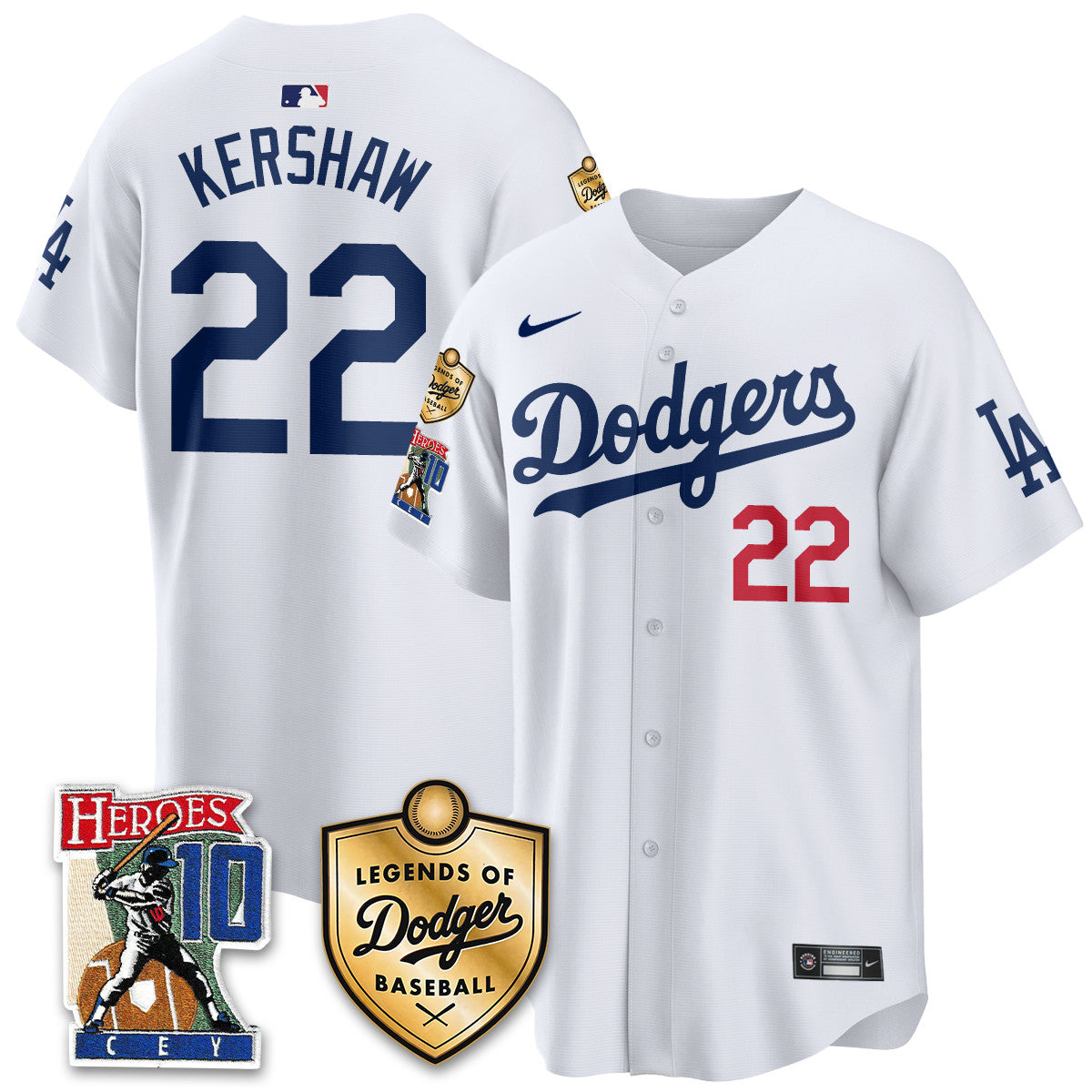 Men's Dodgers Ron Cey "Legends Of Dodgers Baseball" Jersey - All Stitched