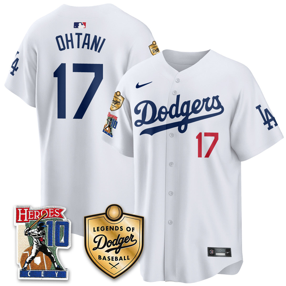 Dodgers Ron Cey "Legends Of Dodgers Baseball" Jersey - All Stitched