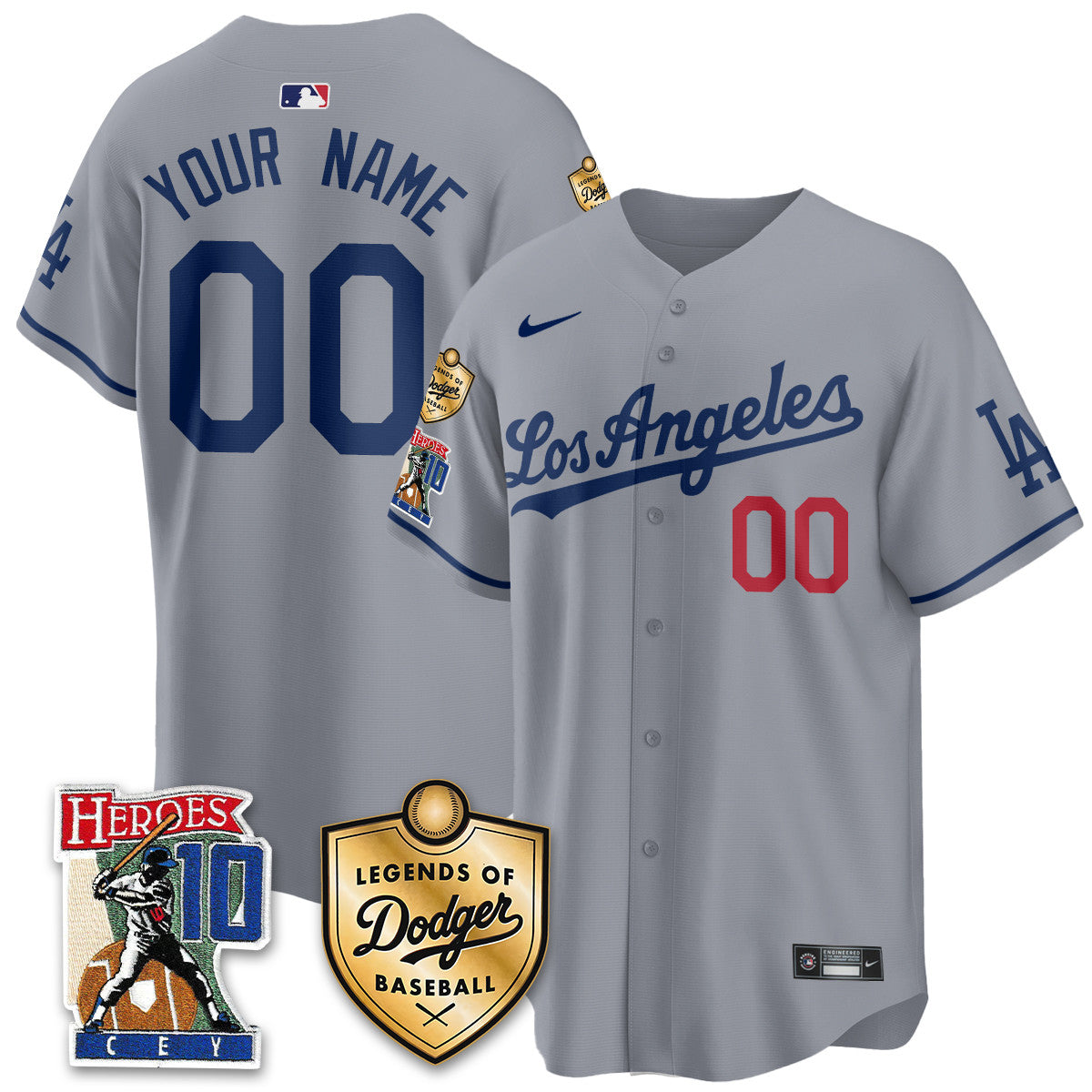 Dodgers Ron Cey "Legends Of Dodgers Baseball" Custom Jersey - All Stitched