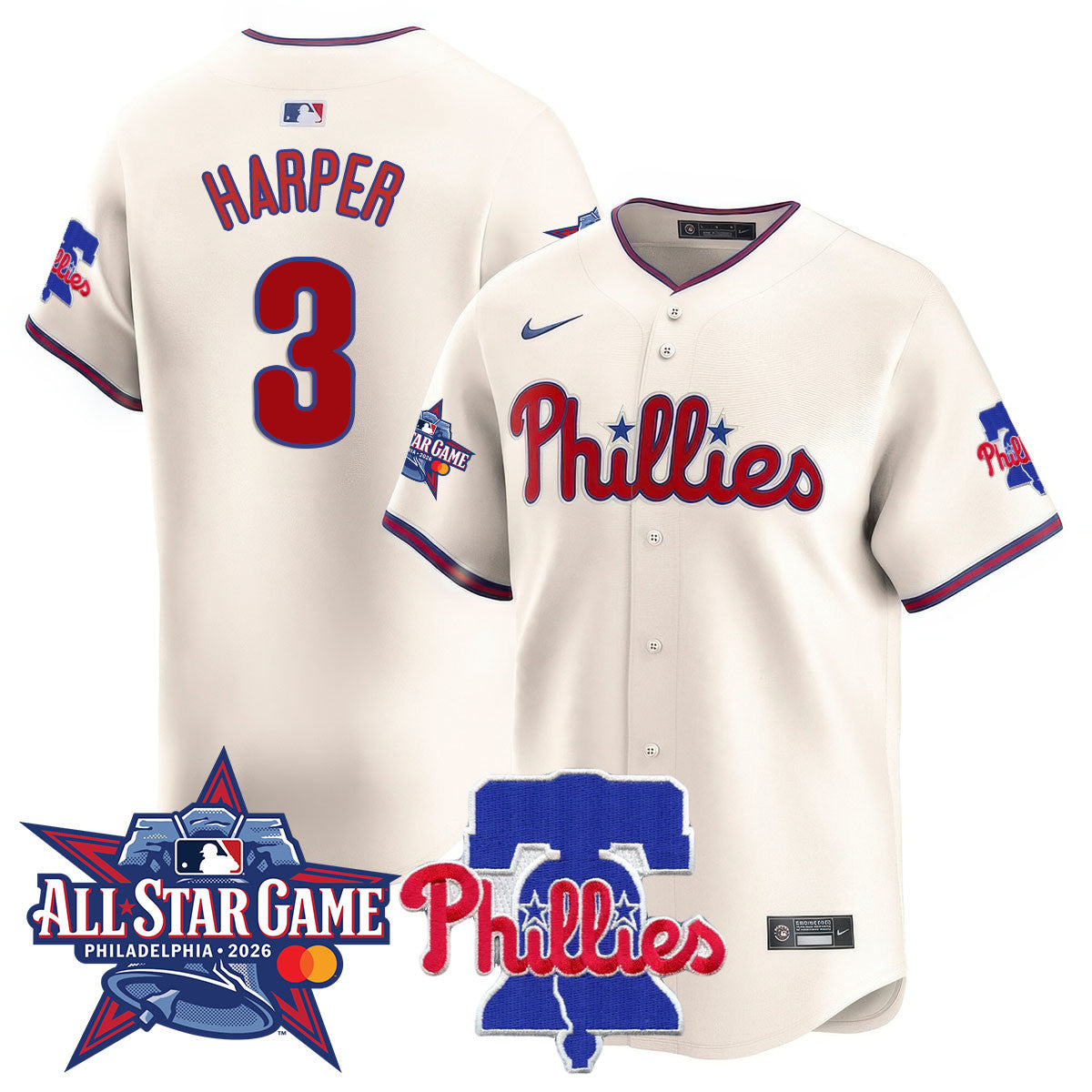PHI 2026 MLB All-Star Jersey - All Stitched