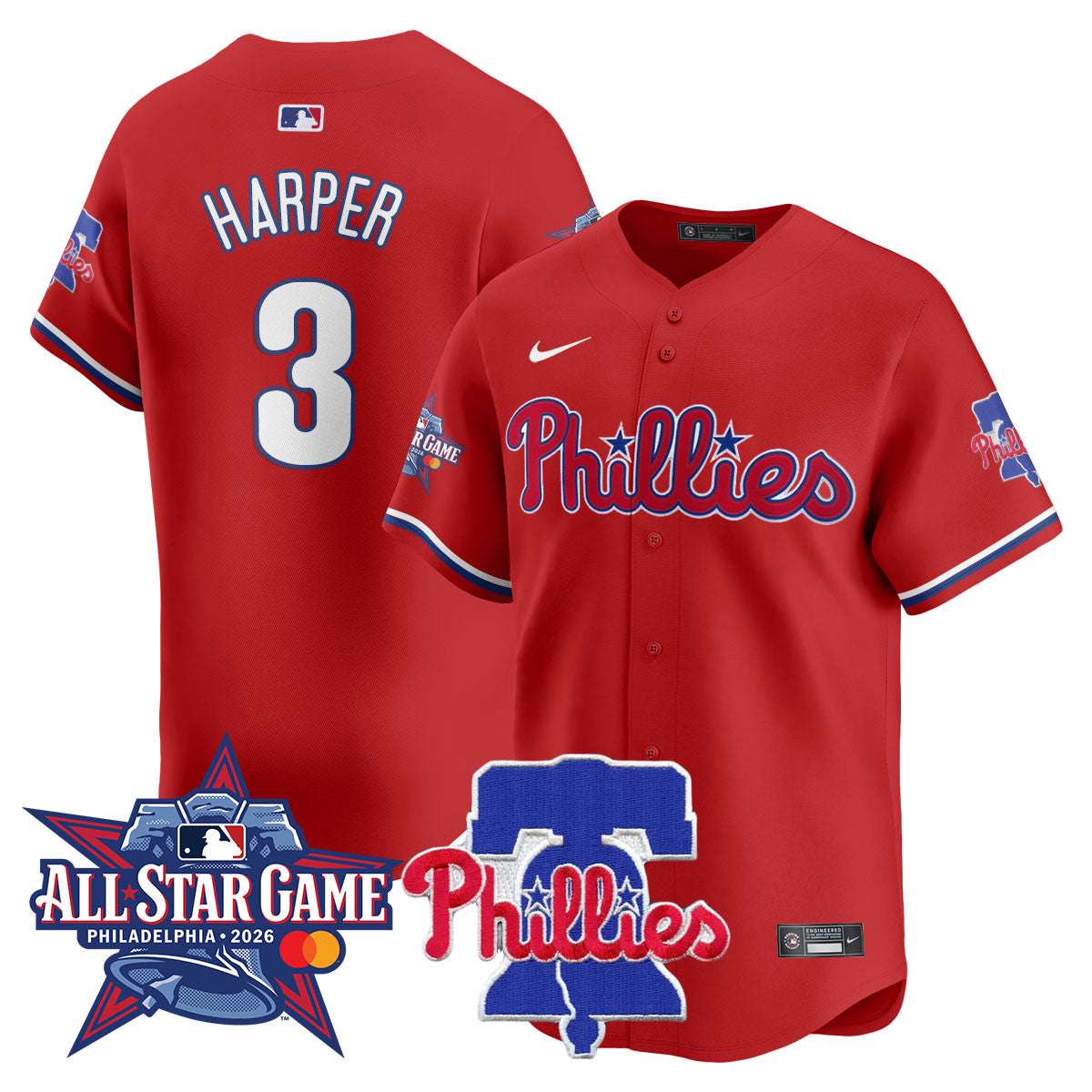 PHI 2026 MLB All-Star Jersey - All Stitched
