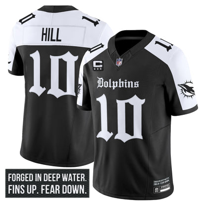 Men's Miami Dolphins 'Gothic Deep Water Edition' Vapor Limited Jersey - All Stitched