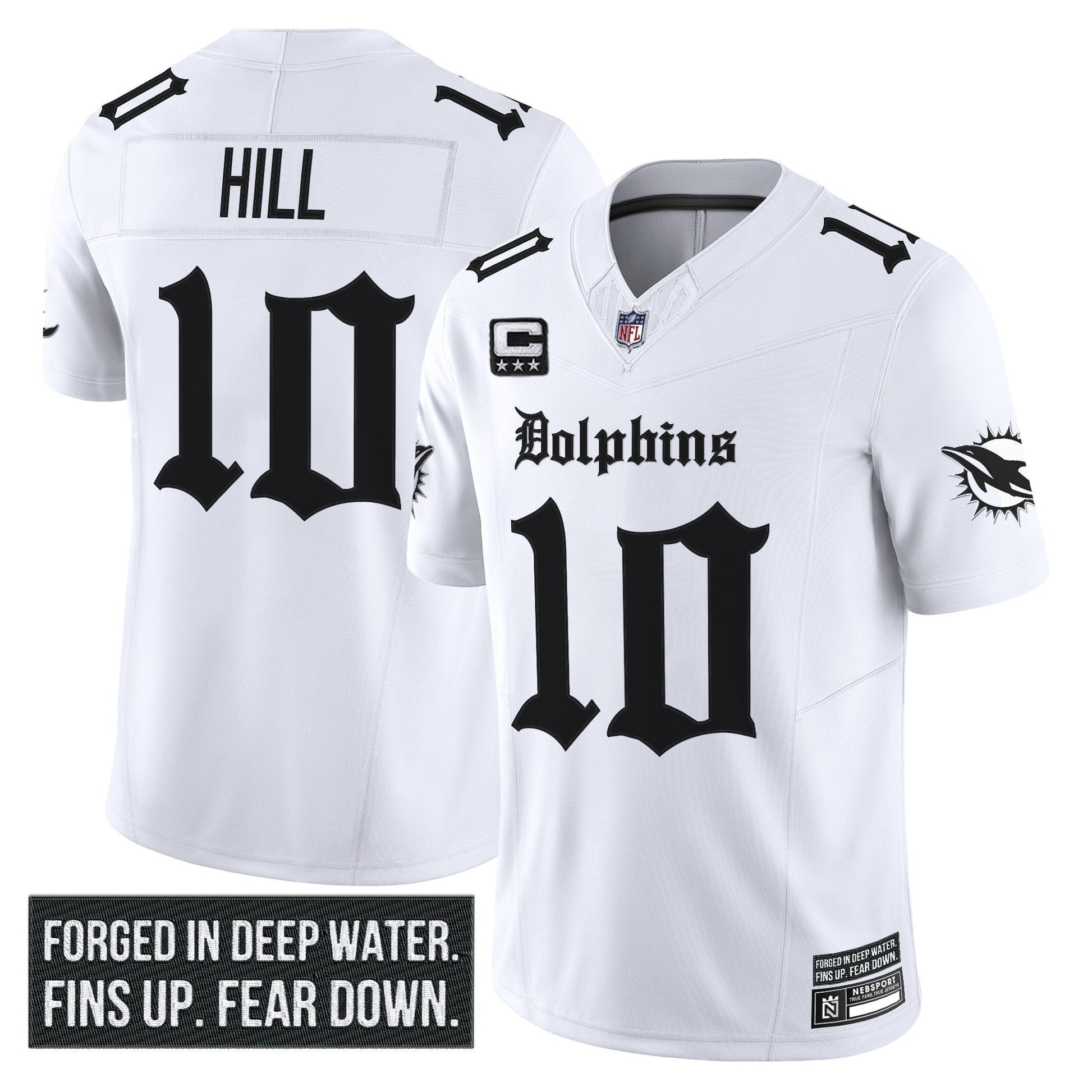 Men's Miami Dolphins 'Gothic Deep Water Edition' Vapor Limited Jersey - All Stitched