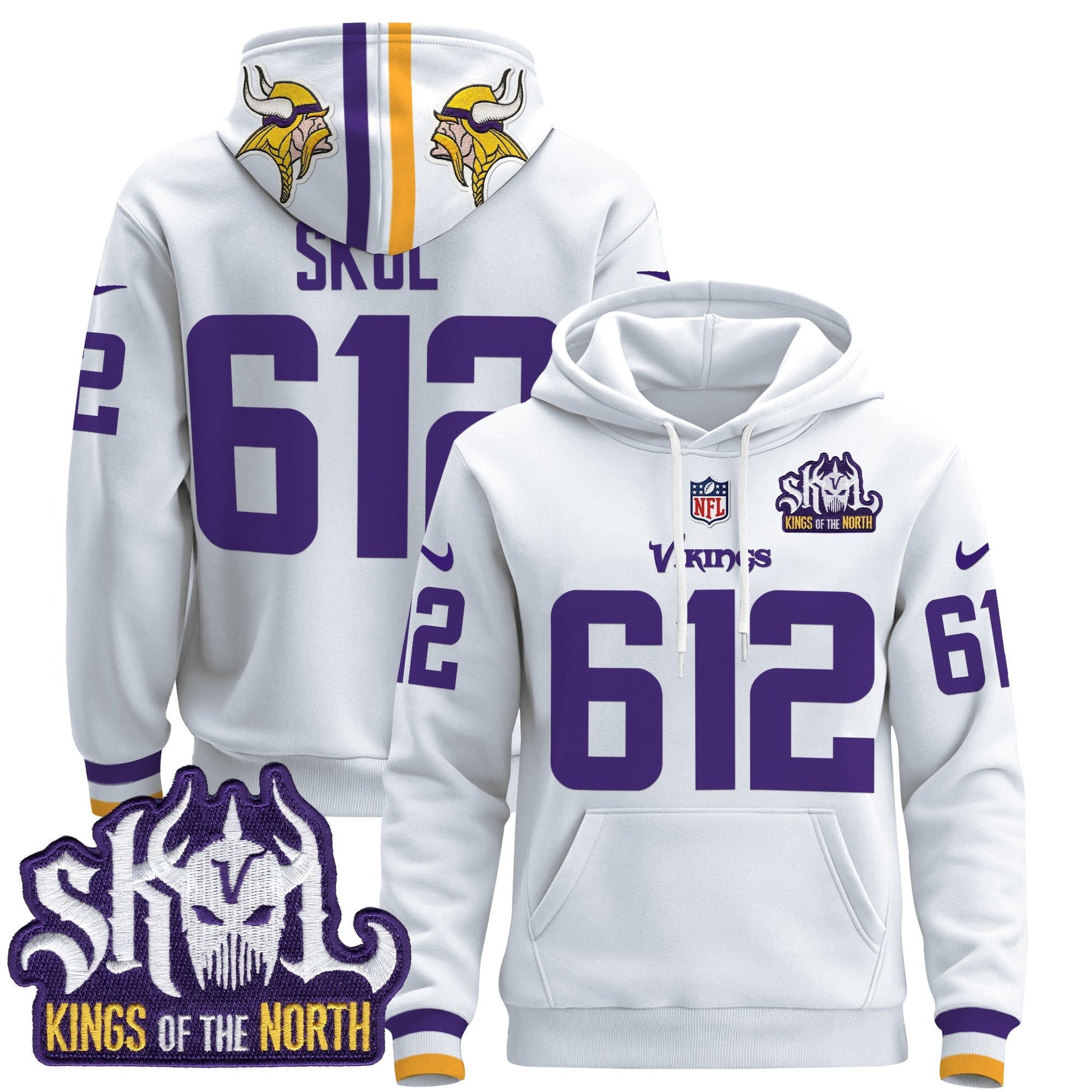 Men's Minnesota Vikings 2025 Pullover Hoodie - All Stitched