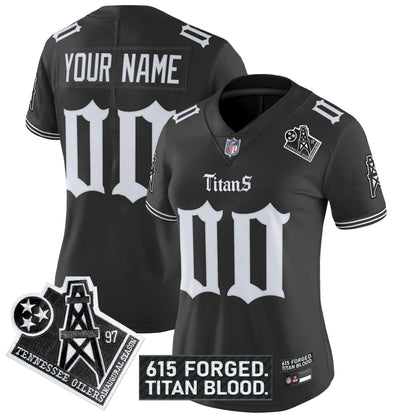 Tennessee Titans 'Titan Gothic Shadows Drop' Vapor Limited Custom Jersey - All Stitched