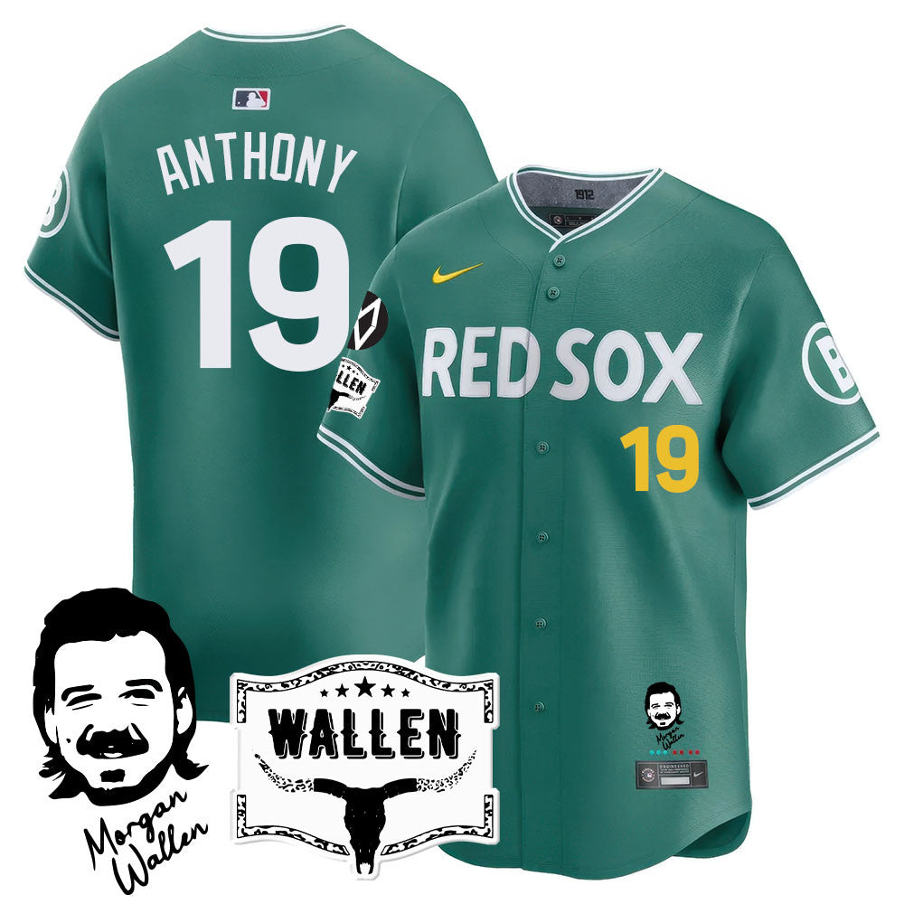 Boston Red Sox Morgan Wallen 2025 Custom Jersey - All Stitched