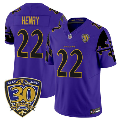 Men's Baltimore Ravens 'Maryland Flag Edition' Vapor Limited Jersey - All Stitched