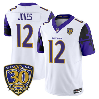 Men's Baltimore Ravens 'Maryland Flag Edition' Vapor Limited Jersey - All Stitched