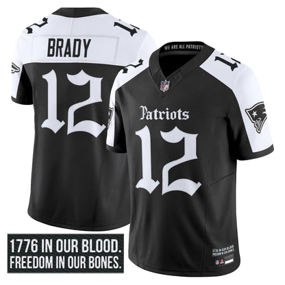 Men's New England Patriots 'Gothic Revolution Edition' Vapor Limited Jersey - All Stitched