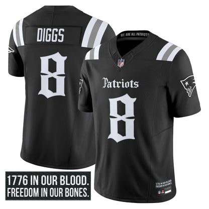 Men's New England Patriots 'Gothic Revolution Edition' Vapor Limited Jersey - All Stitched