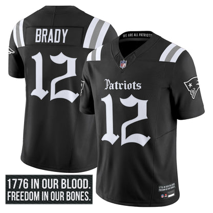 Men's New England Patriots 'Gothic Revolution Edition' Vapor Limited Jersey - All Stitched