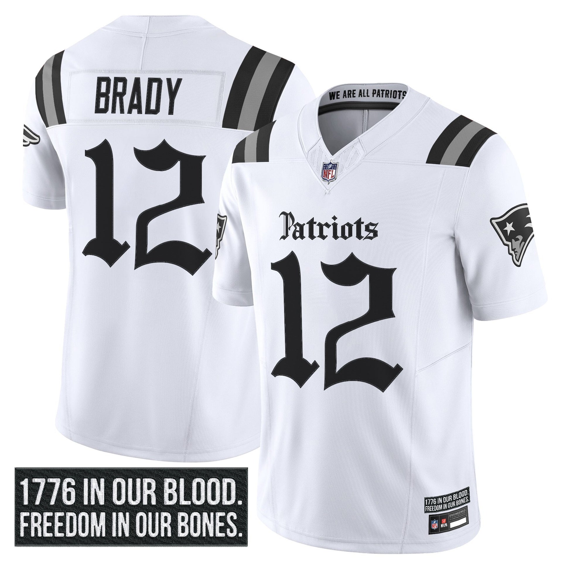 Men's New England Patriots 'Gothic Revolution Edition' Vapor Limited Jersey - All Stitched