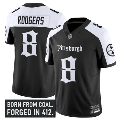 Men's Pittsburgh Steelers 'Gothic Steel City Edition' Vapor Limited Jersey - All Stitched