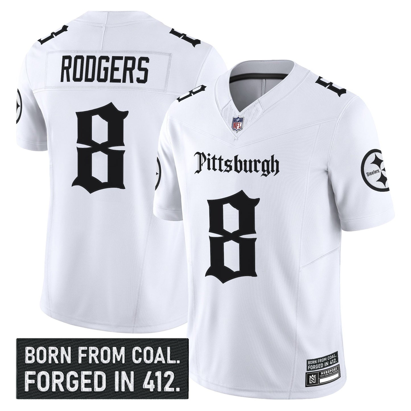 Men's Pittsburgh Steelers 'Gothic Steel City Edition' Vapor Limited Jersey - All Stitched