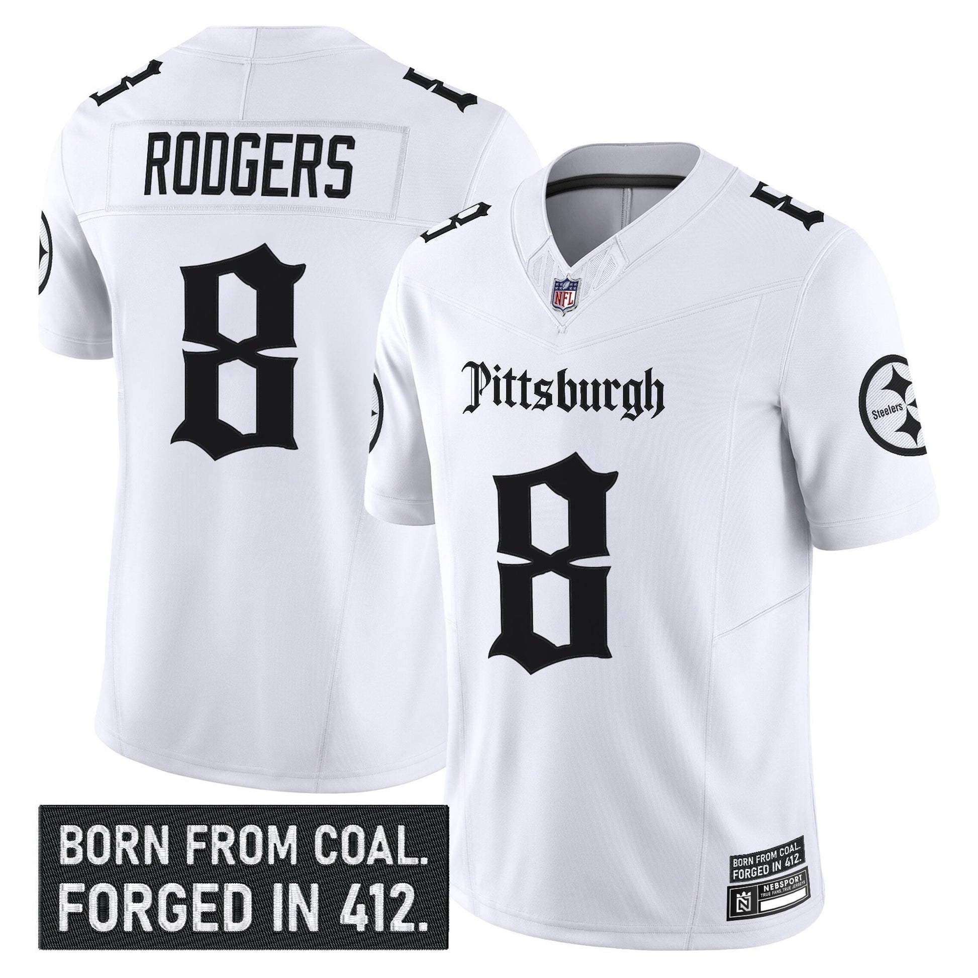 Men's Pittsburgh Steelers 'Gothic Steel City Edition' Vapor Limited Jersey - All Stitched