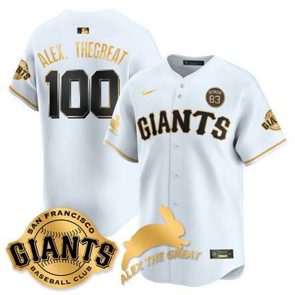 San Francisco Giants "Alex the Great" Rabbit Memories 2025 Jersey - All Stitched