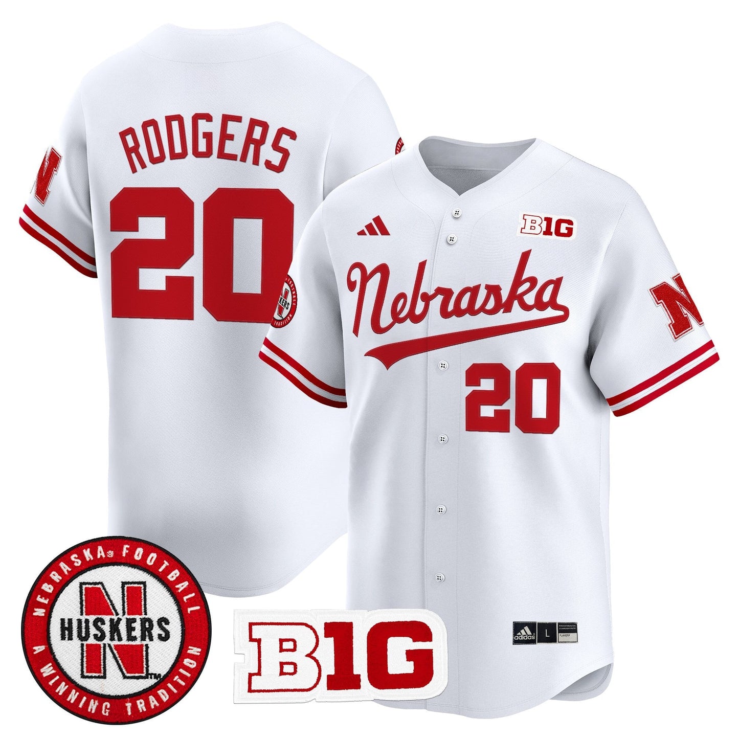 Men's Nebraska Cornhuskers 2025 Vapor Baseball Jersey - All Stitched