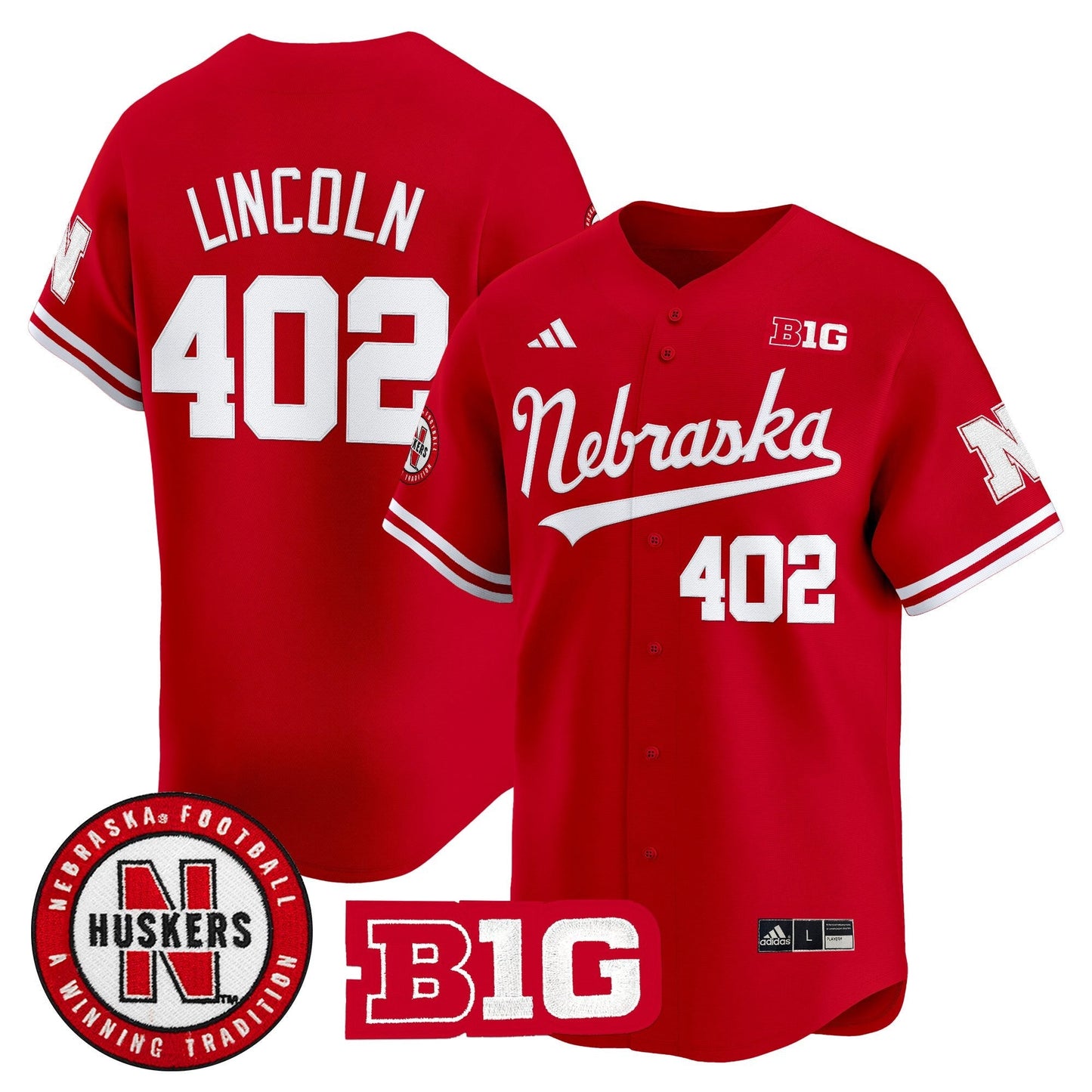 Men's Nebraska Cornhuskers 2025 Vapor Baseball Jersey - All Stitched