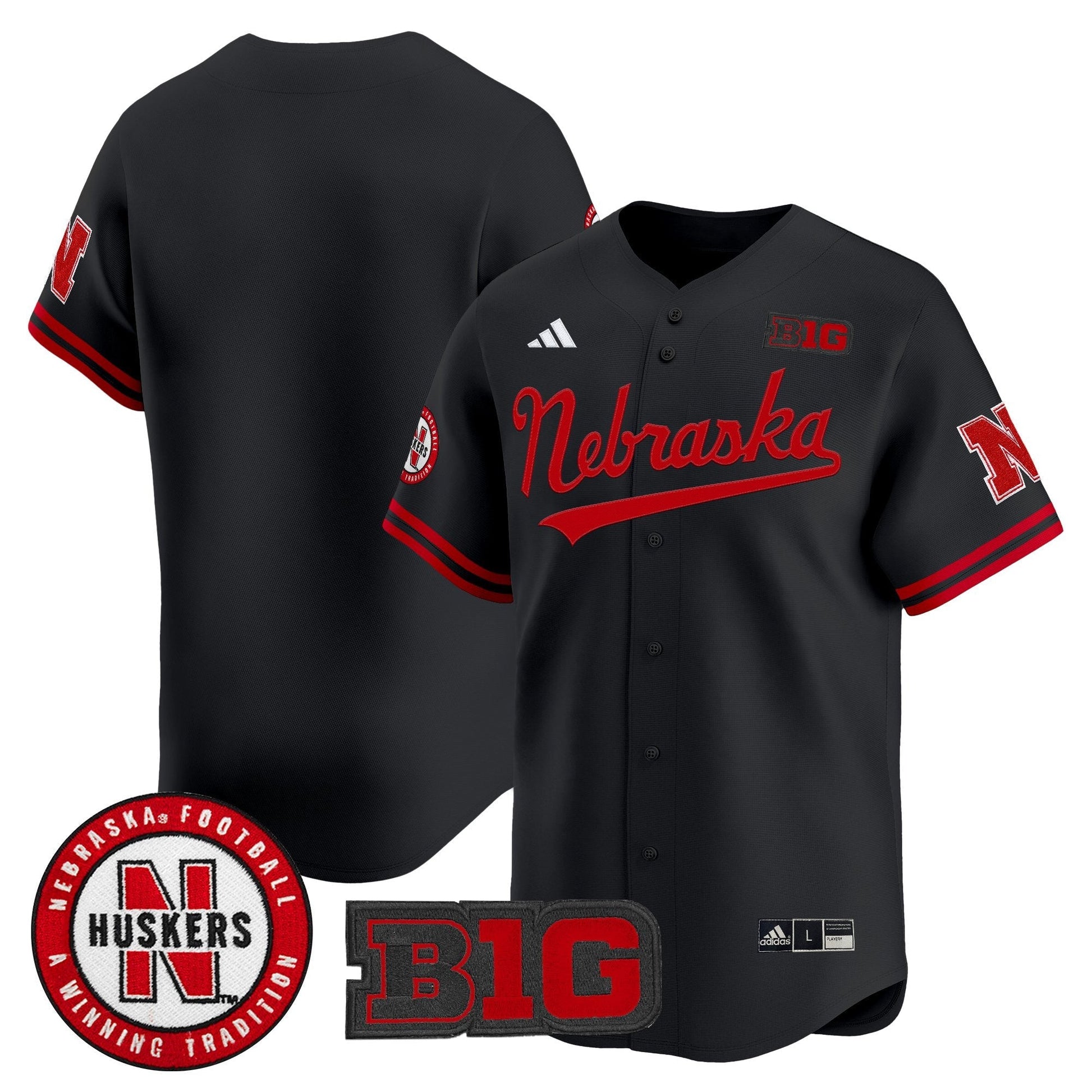 Men's Nebraska Cornhuskers 2025 Vapor Baseball Jersey - All Stitched