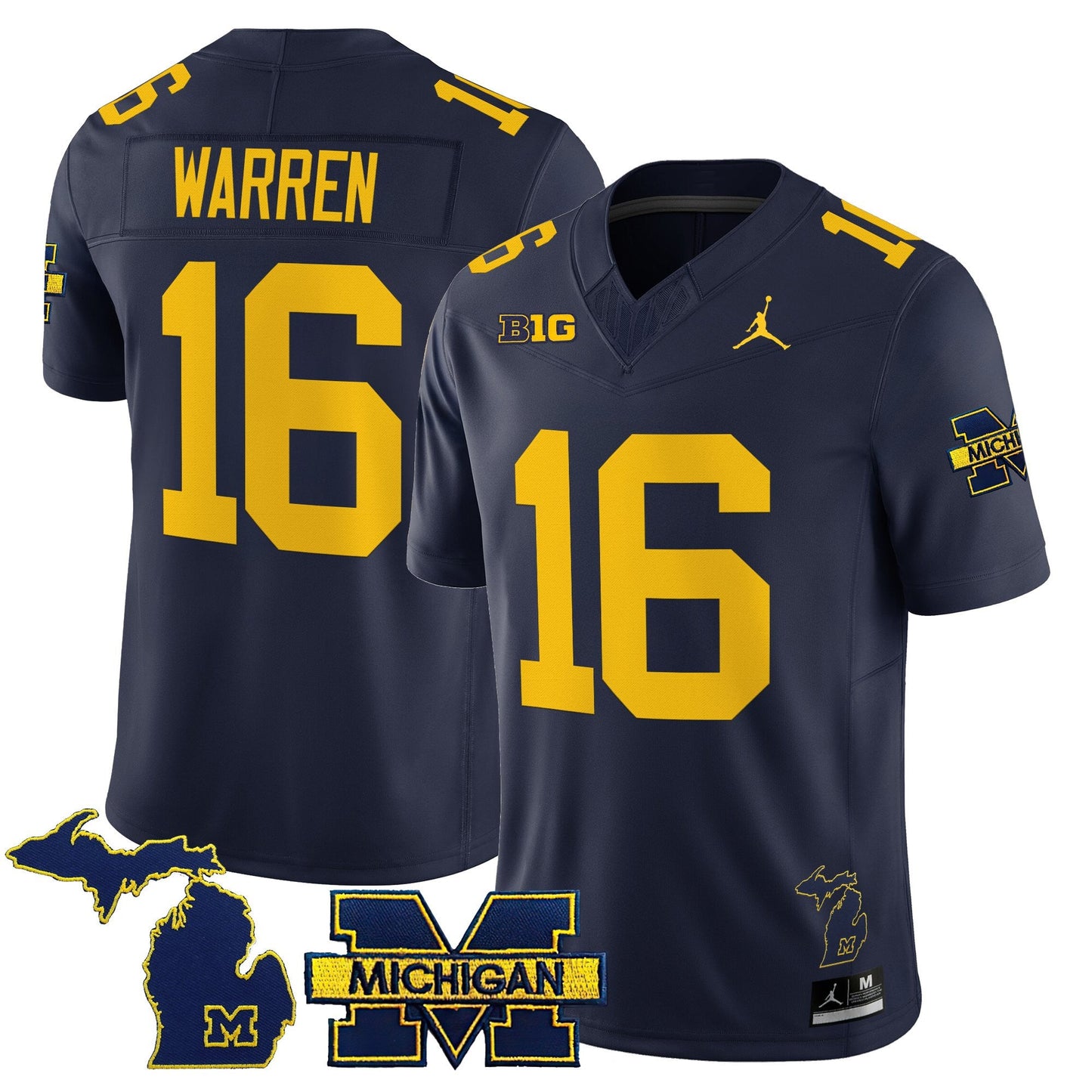 Men's Michigan Wolverines 2025 Vapor Limited Jersey - All Stitched
