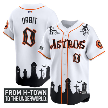 Men's Houston Astros 'Halloween Shadows Edition' Vapor Premier Limited Jersey - Stitched