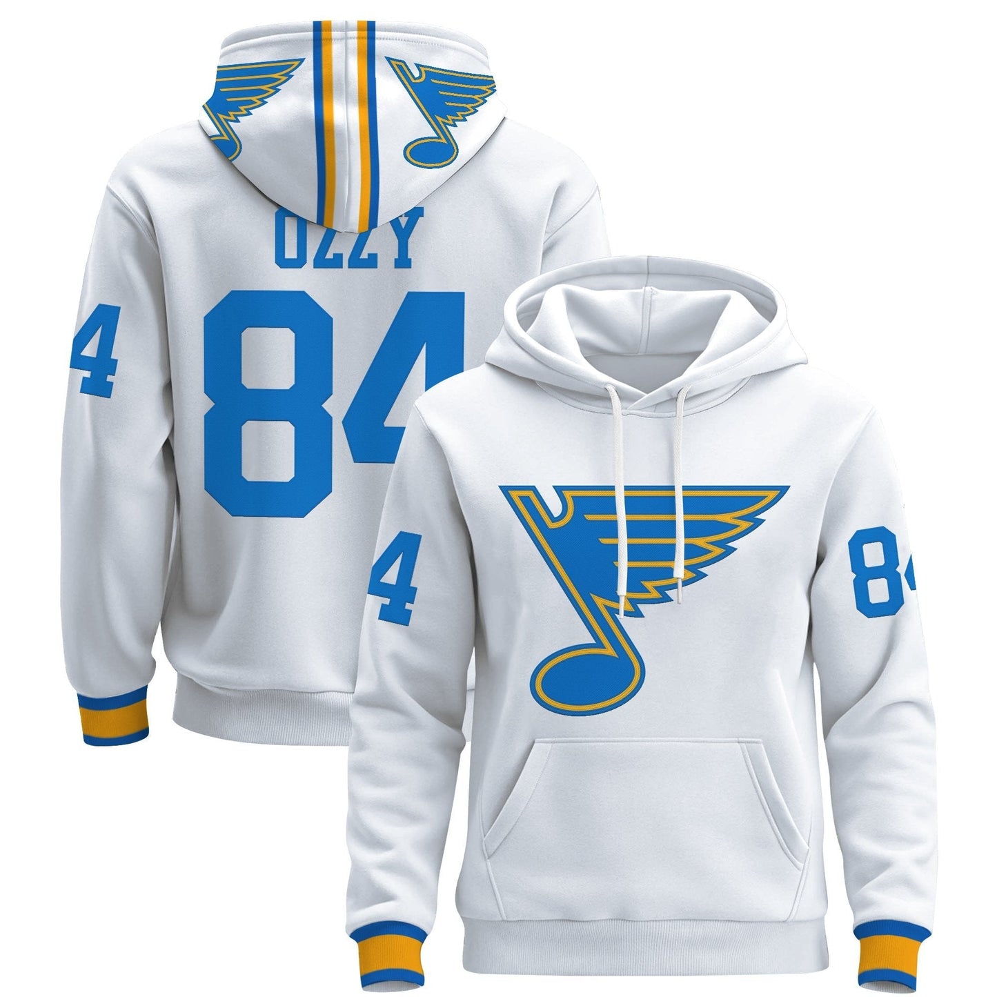 Men's St. Louis Blues 2025/26 Premium Pullover Hoodie - All Stitched