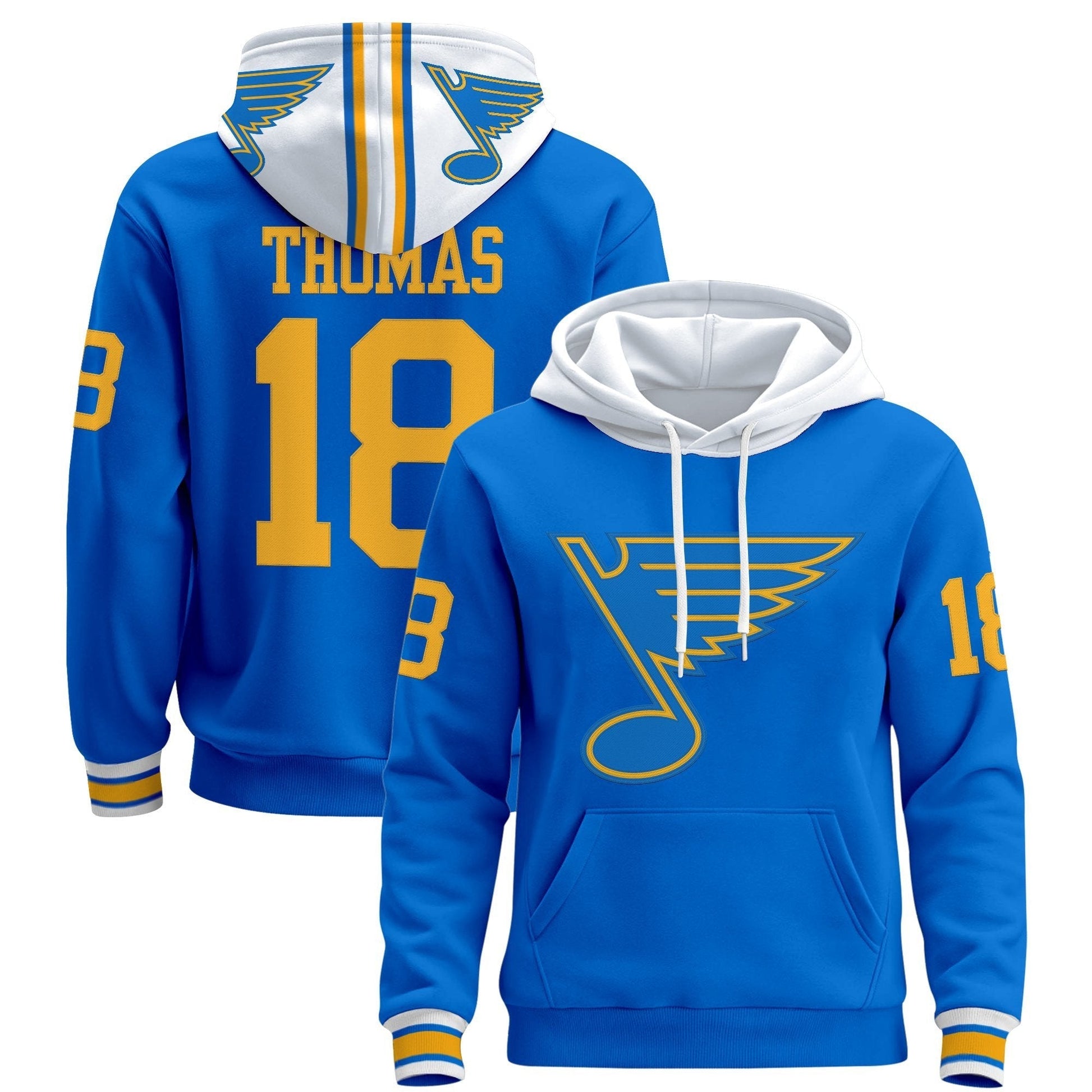 Men's St. Louis Blues 2025/26 Premium Pullover Hoodie - All Stitched