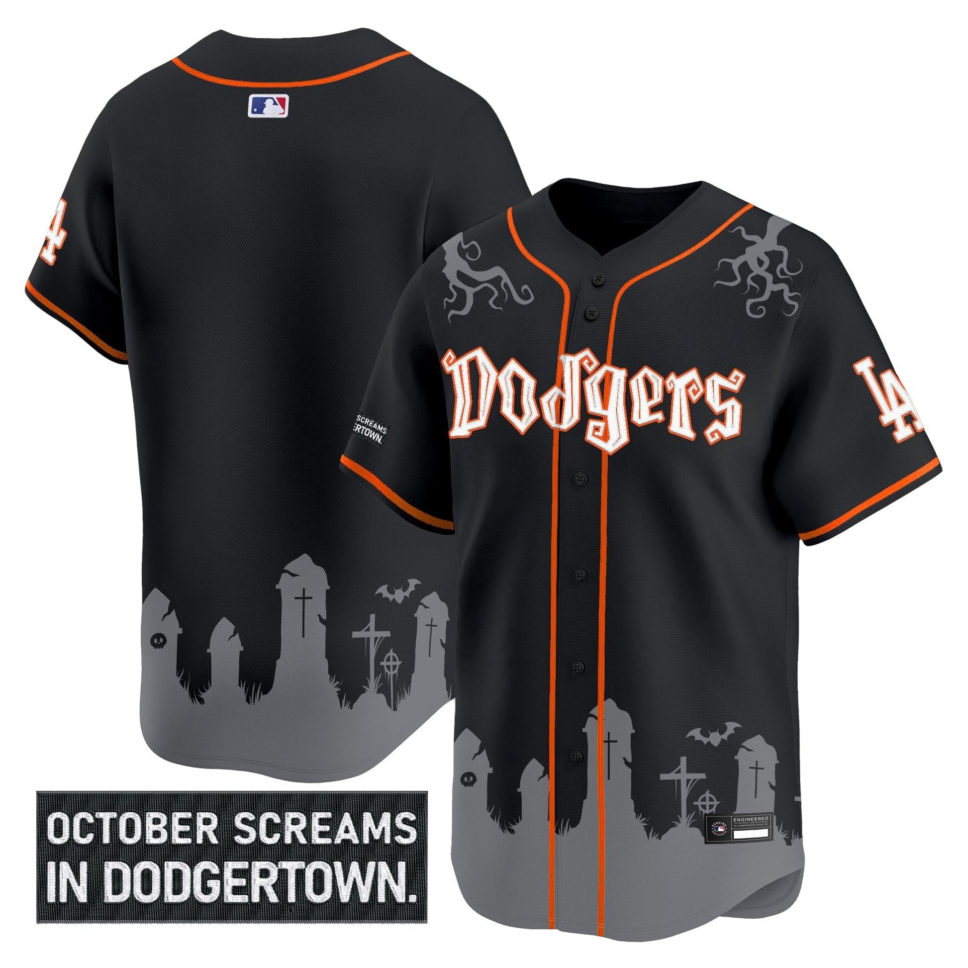 Men's Los Angeles Dodgers 'Halloween Edition' Premier Limited Jersey - Stitched