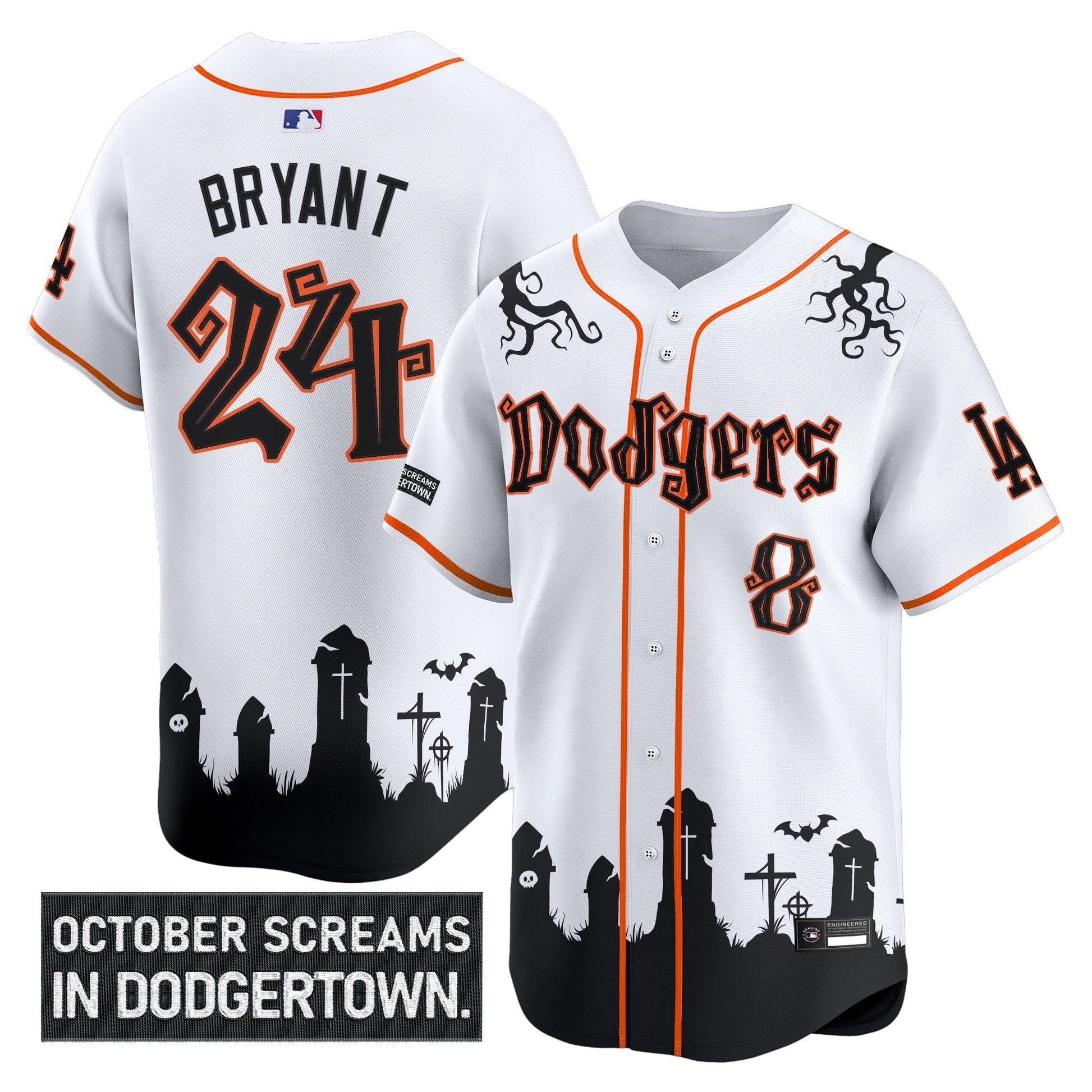 Men's Los Angeles Dodgers 'Halloween Edition' Premier Limited Jersey - Stitched