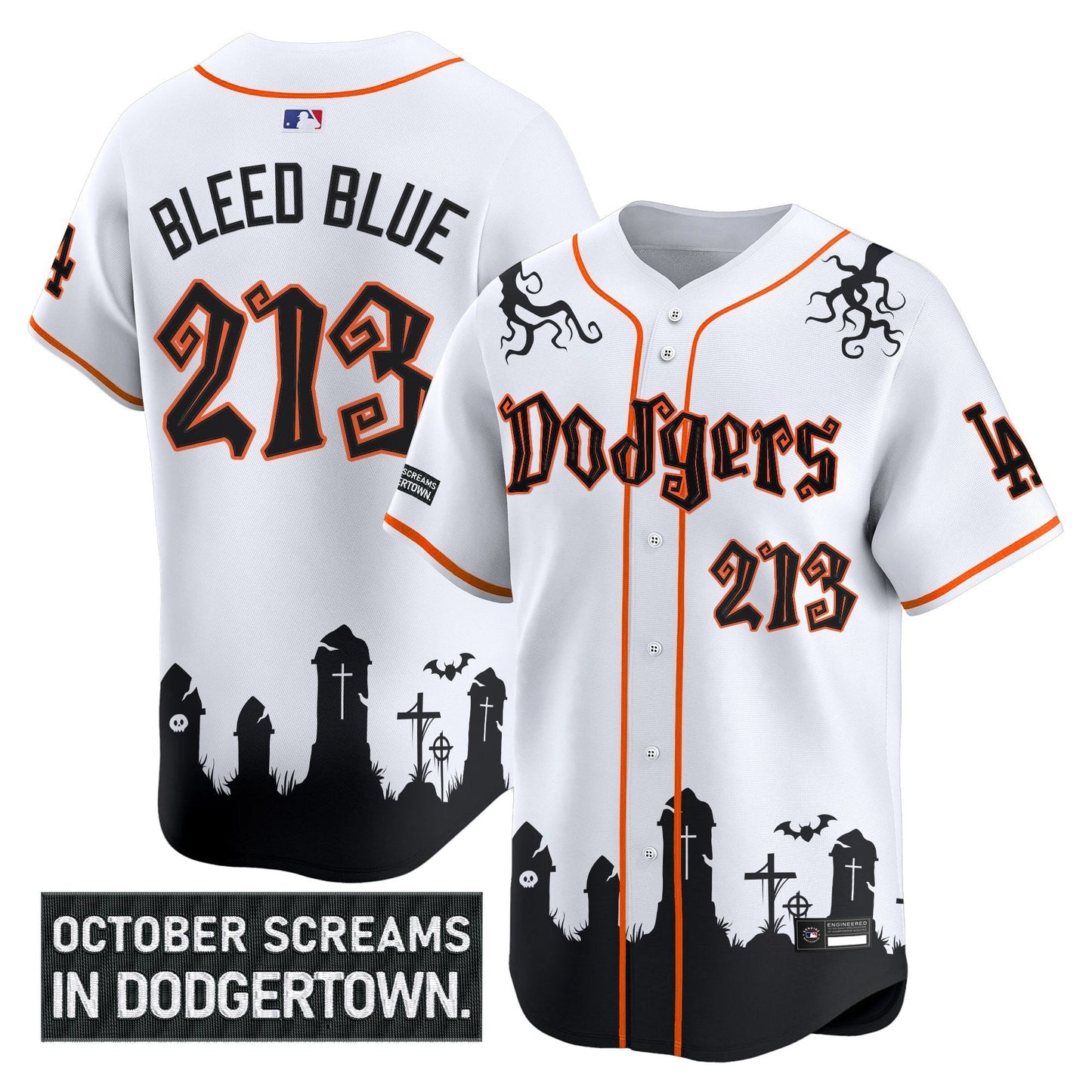 Men's Los Angeles Dodgers 'Halloween Edition' Premier Limited Jersey - Stitched