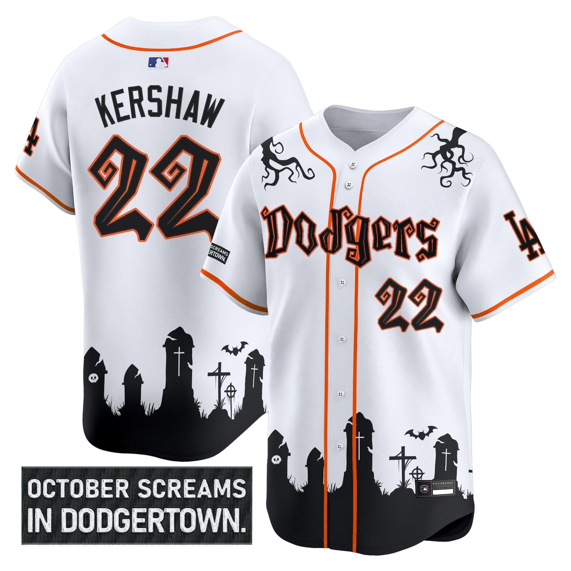 Men's Los Angeles Dodgers 'Halloween Edition' Premier Limited Jersey - Stitched