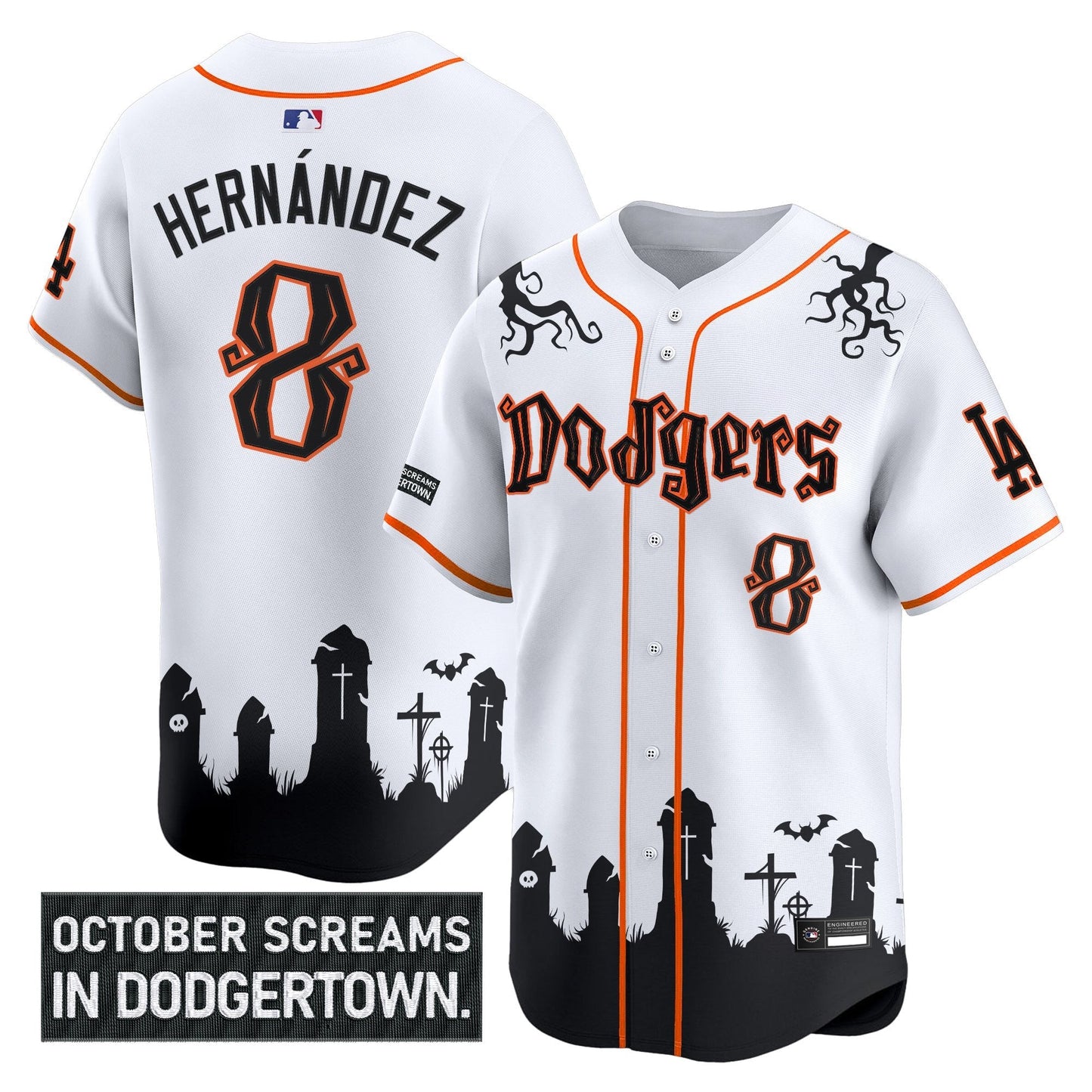 Men's Los Angeles Dodgers 'Halloween Edition' Premier Limited Jersey - Stitched