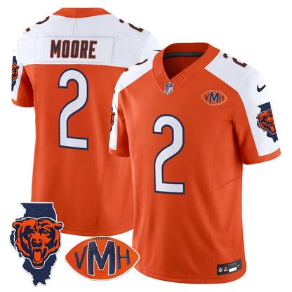 Men's Chicago Bears Virginia McCaskey Memorial Patch Vapor Jersey - All Stitched